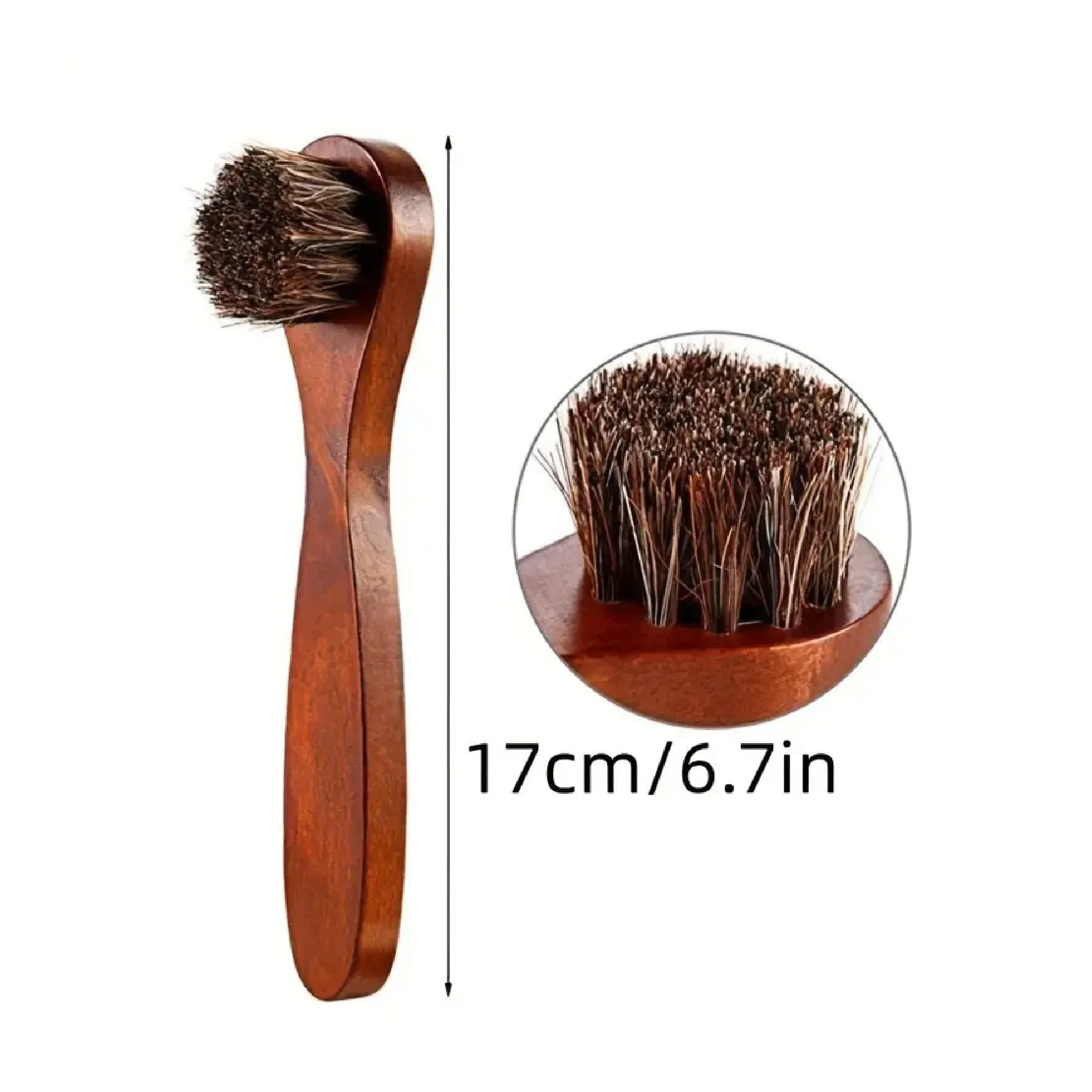 4pcs Leather Shoe Brush, Boot Brush, Shoe Polishing Brush Cleaning Cloth