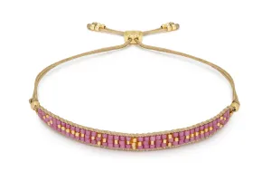 Aslan Pink Beaded Friendship Bracelet