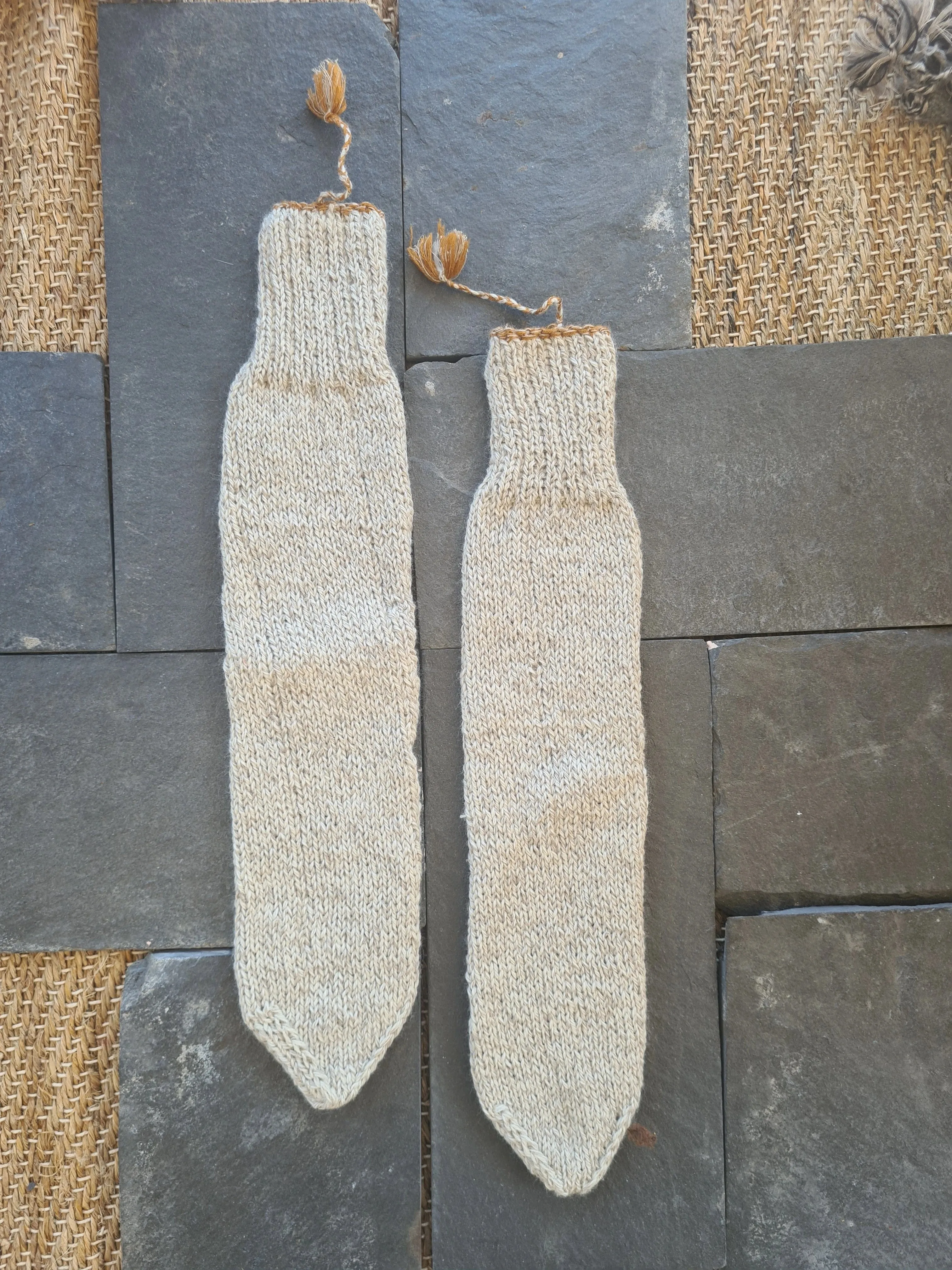 Aurum Grey Long Socks