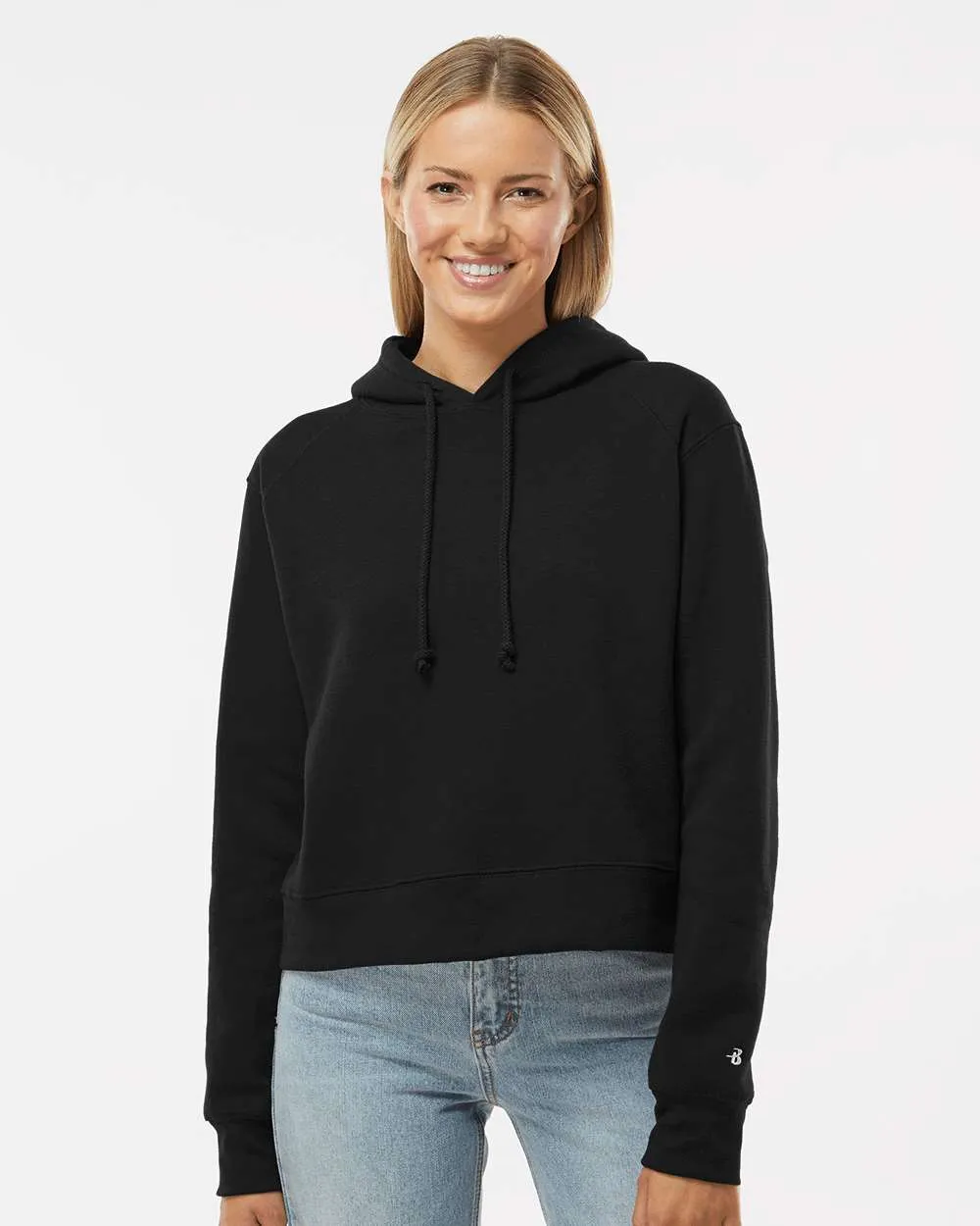 Badger Women's Crop Hooded Sweatshirt 1261