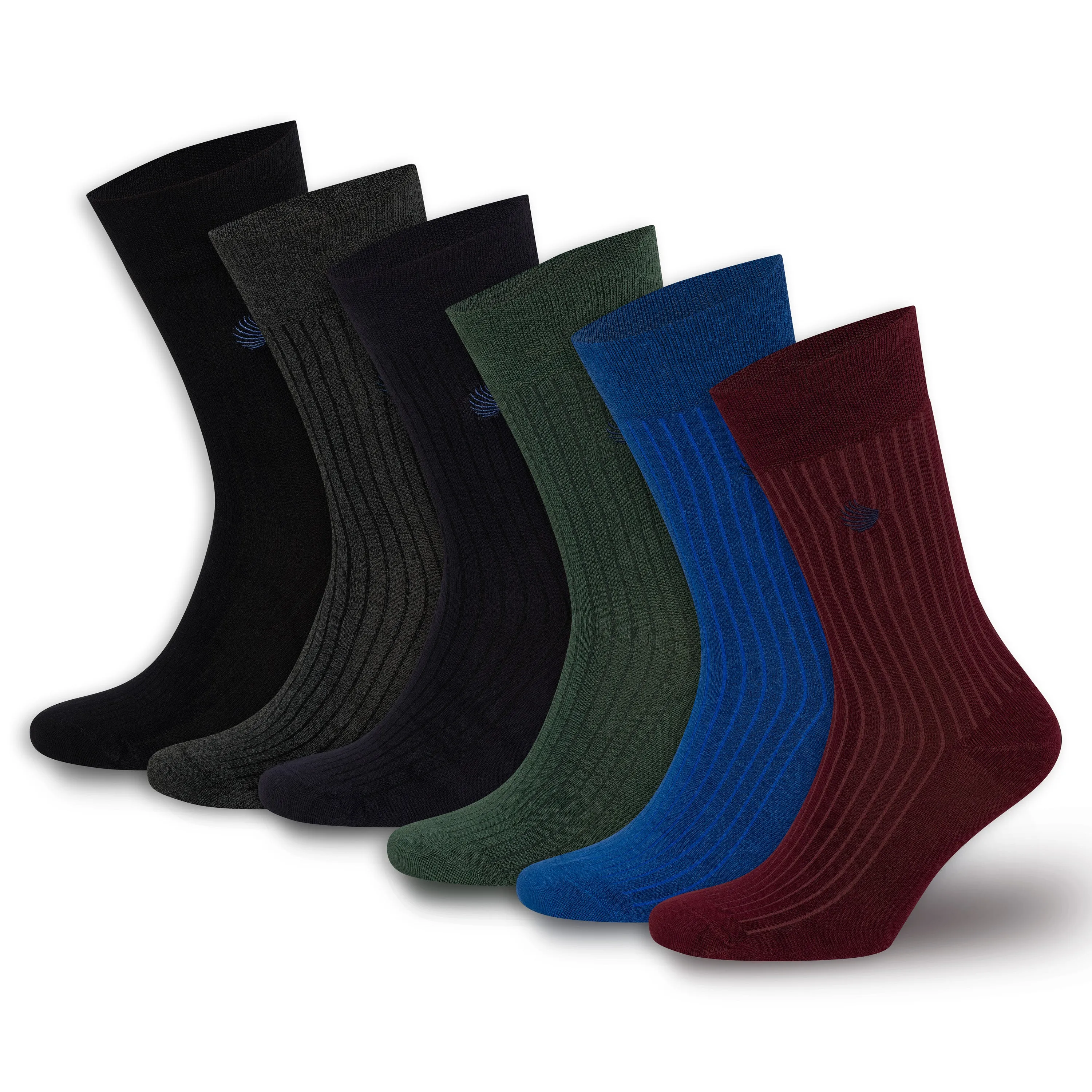 Bambooven Men’s Dress & Trouser Socks – Odor-Free Bamboo (6 Pairs)