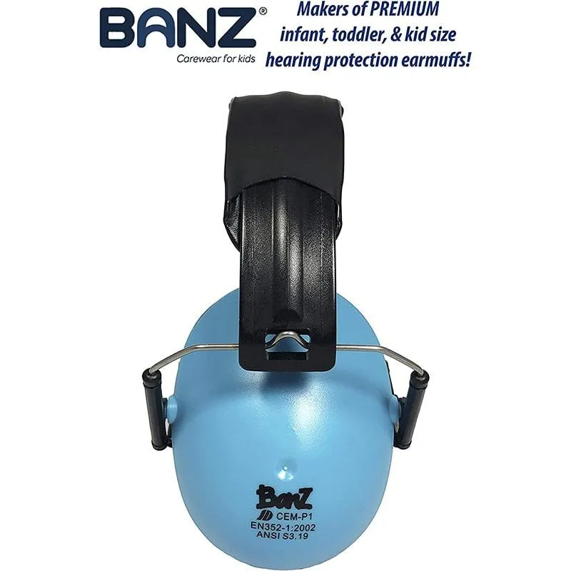 Banz Kids Hearing Protection Earmuffs - 2yrs  