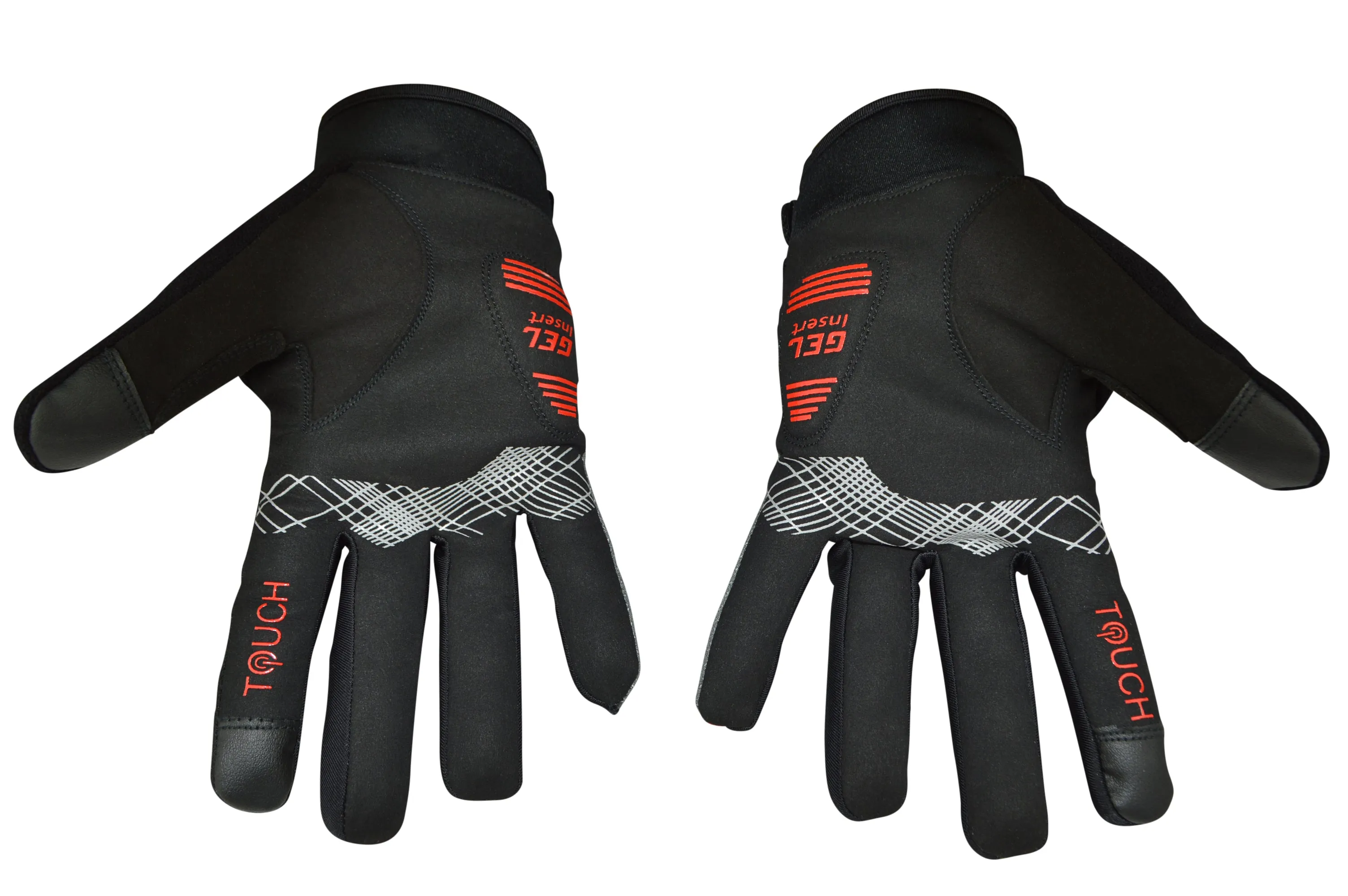 Black & Grey MTB Night Vision Gloves