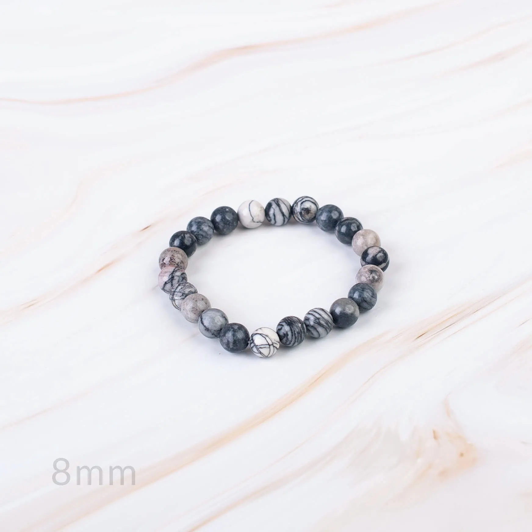 Black Webstone Beaded Bracelet