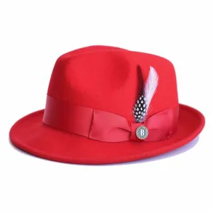 Bruno Capelo Blues Fedora BL-105 Red