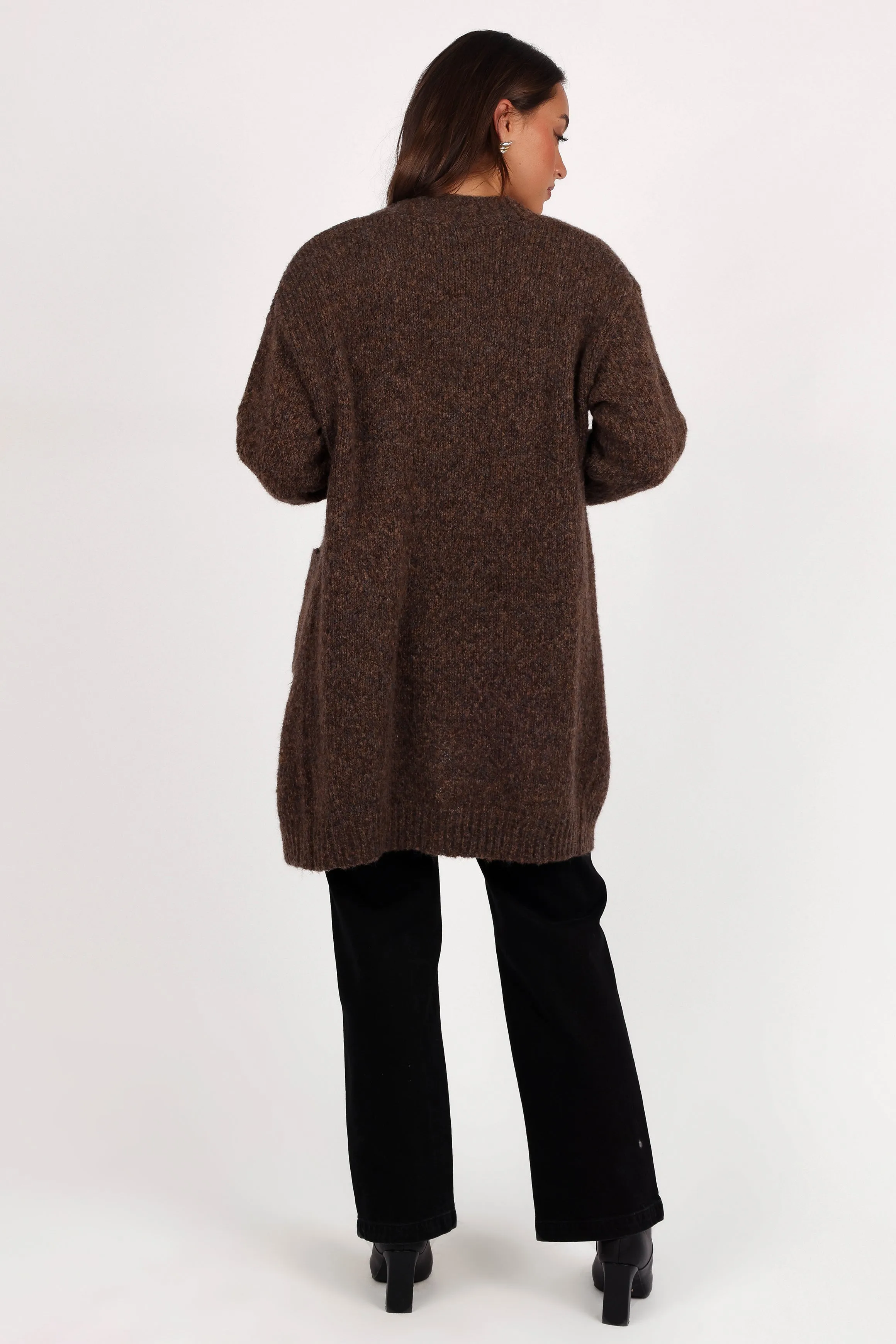 Callan Long Cardigan - Brown