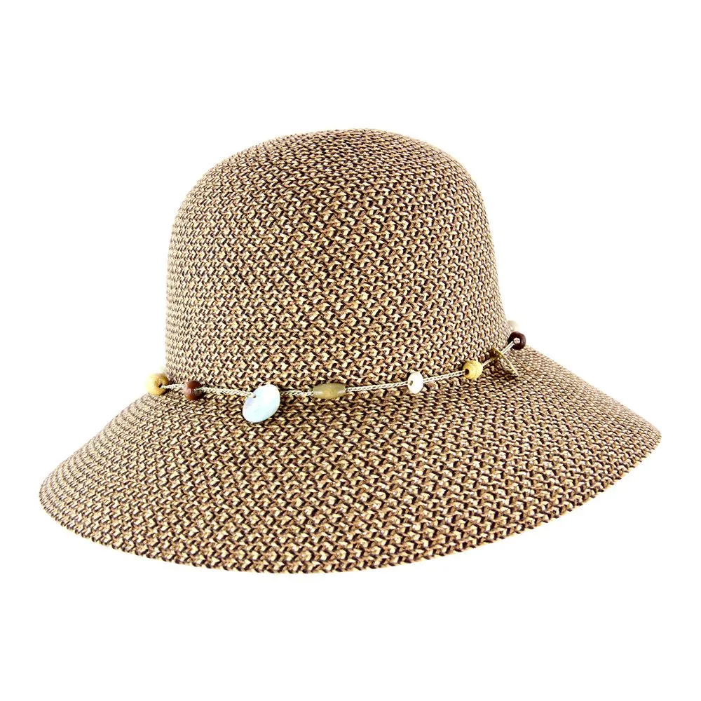 Cancer Council Ladies Bohemian Bucket Hat - Chocolate Fleck