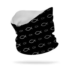 Christian Fish Wicking Neck Gaiter (12" length)