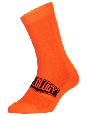 Cycology Reflective Logo Cycling Socks Orange