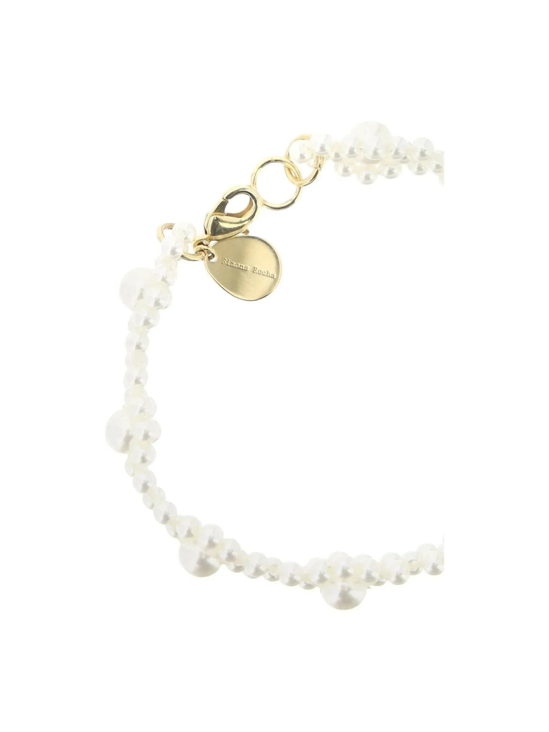 Daisy Chain Pearl Charm Bracelet