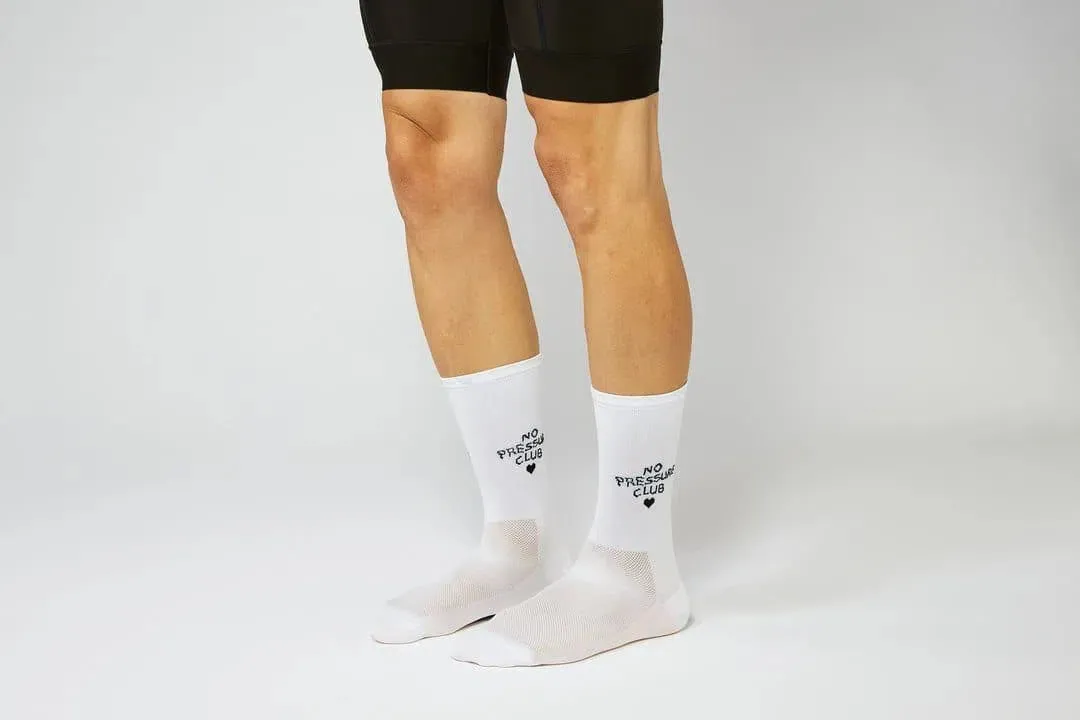 FINGERSCROSSED Socks No Pressure Club - White