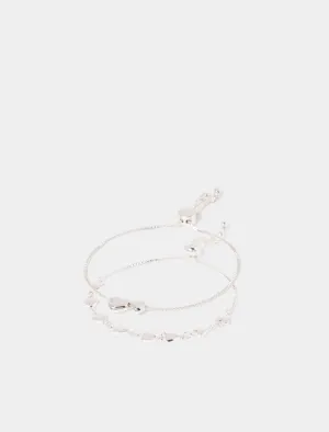 Florence Twin Heart Bracelet 2 Pack