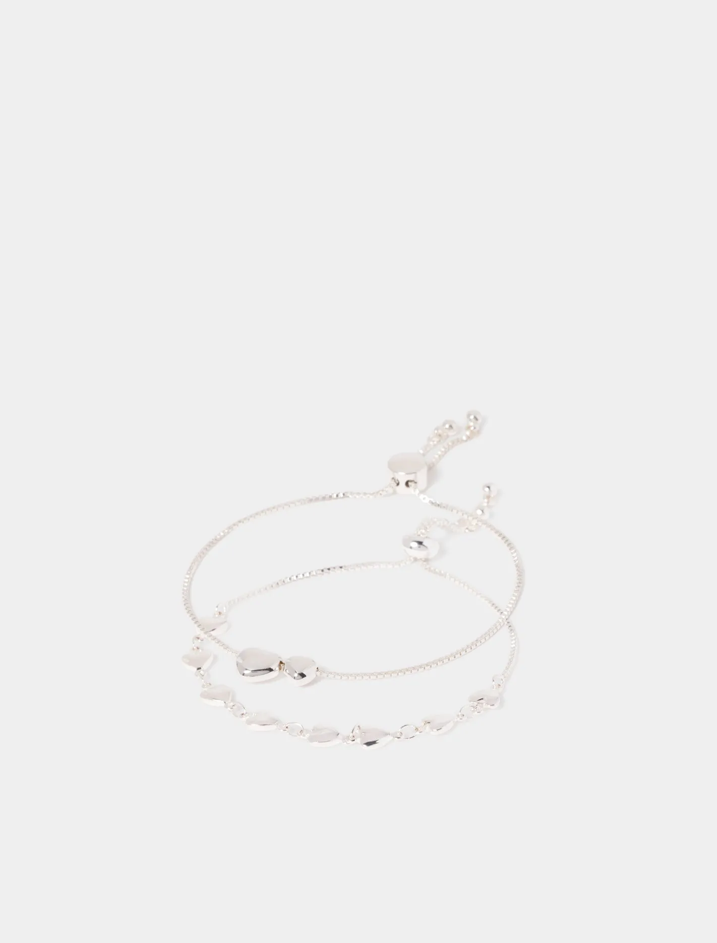 Florence Twin Heart Bracelet 2 Pack