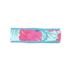 Hibiscus on Aqua Headband