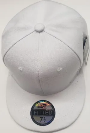 Ian -- Acrylic Fitted Baseball Cap -- White