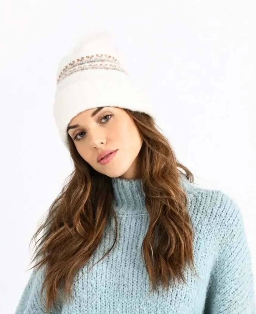 Knit Winter Pompom Hat