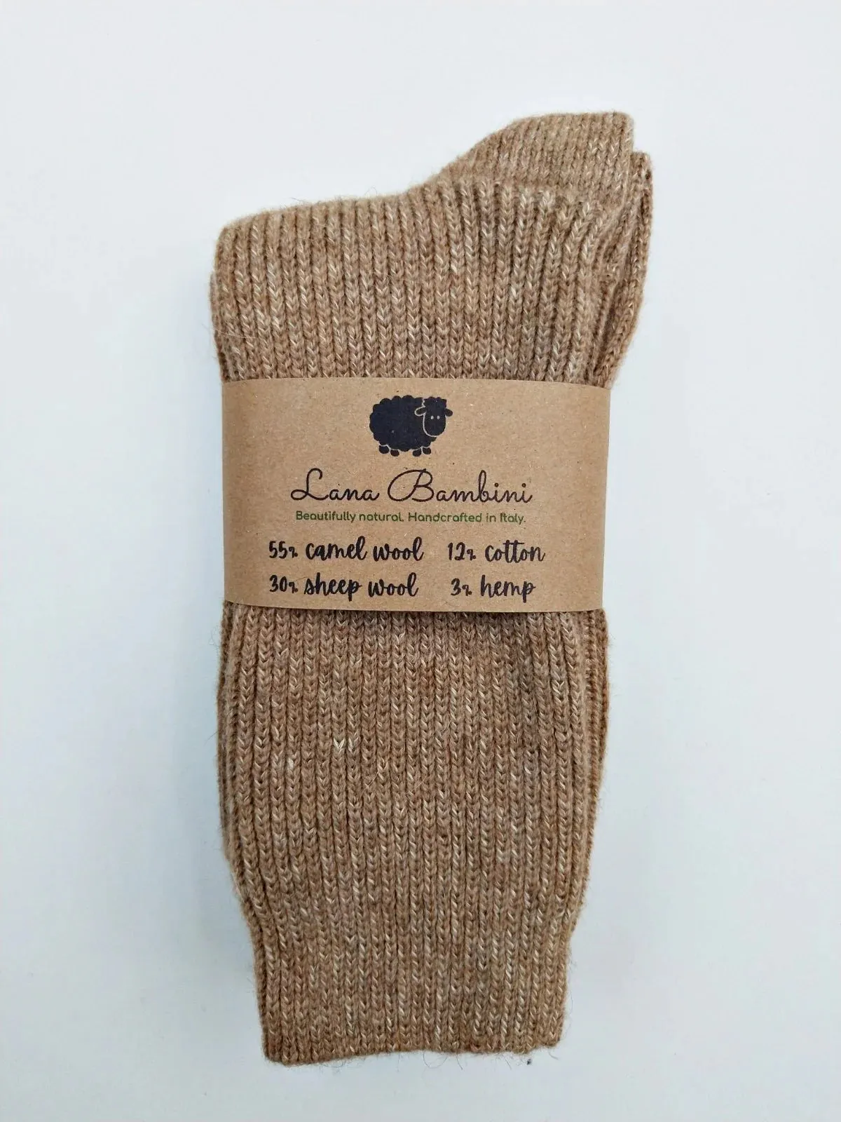 Lana Bambini Camel Wool Socks