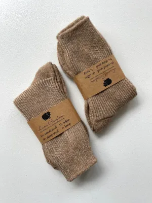 Lana Bambini Camel Wool Socks