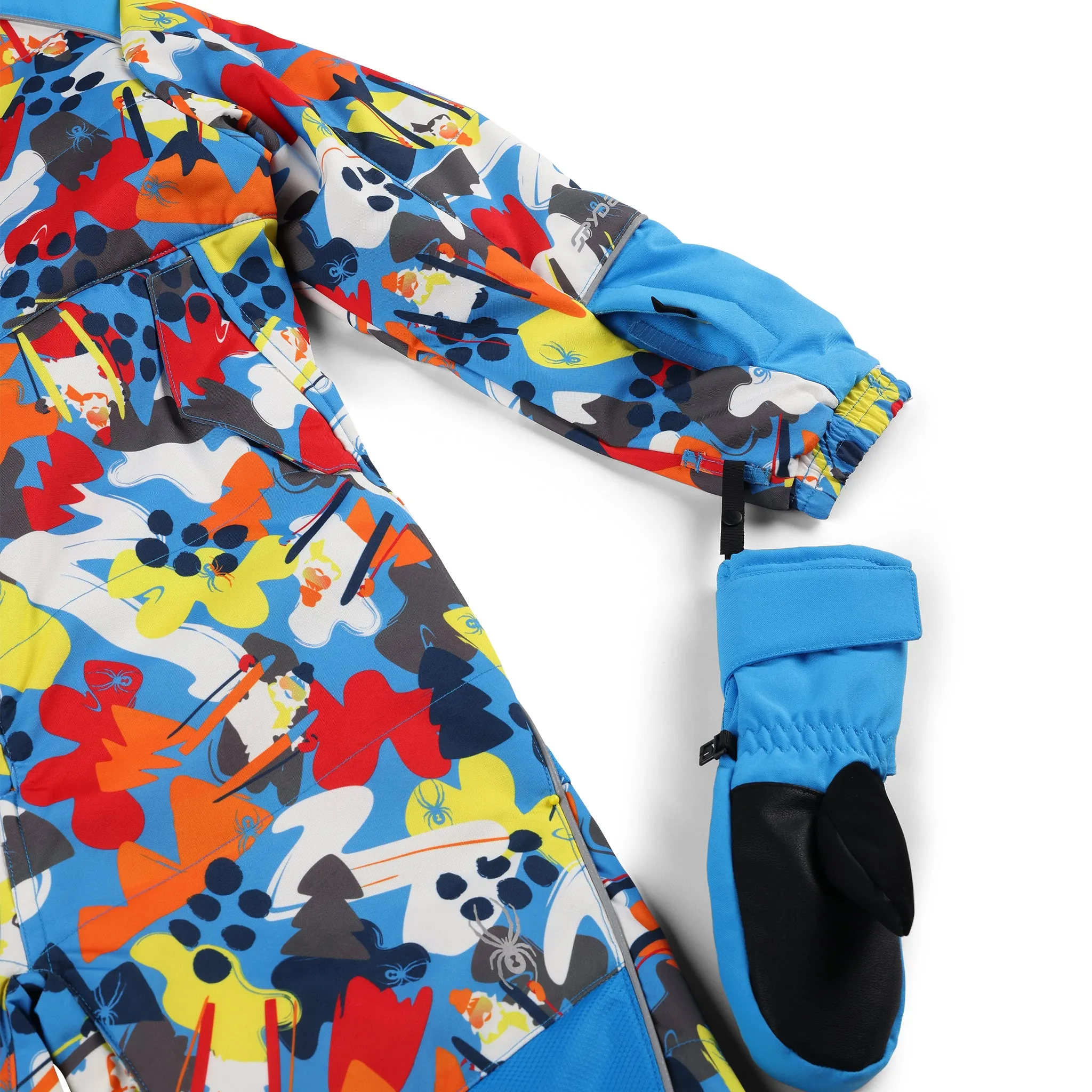 Little Kids Stevie Snowsuit - Yeti Camo Aether Blue