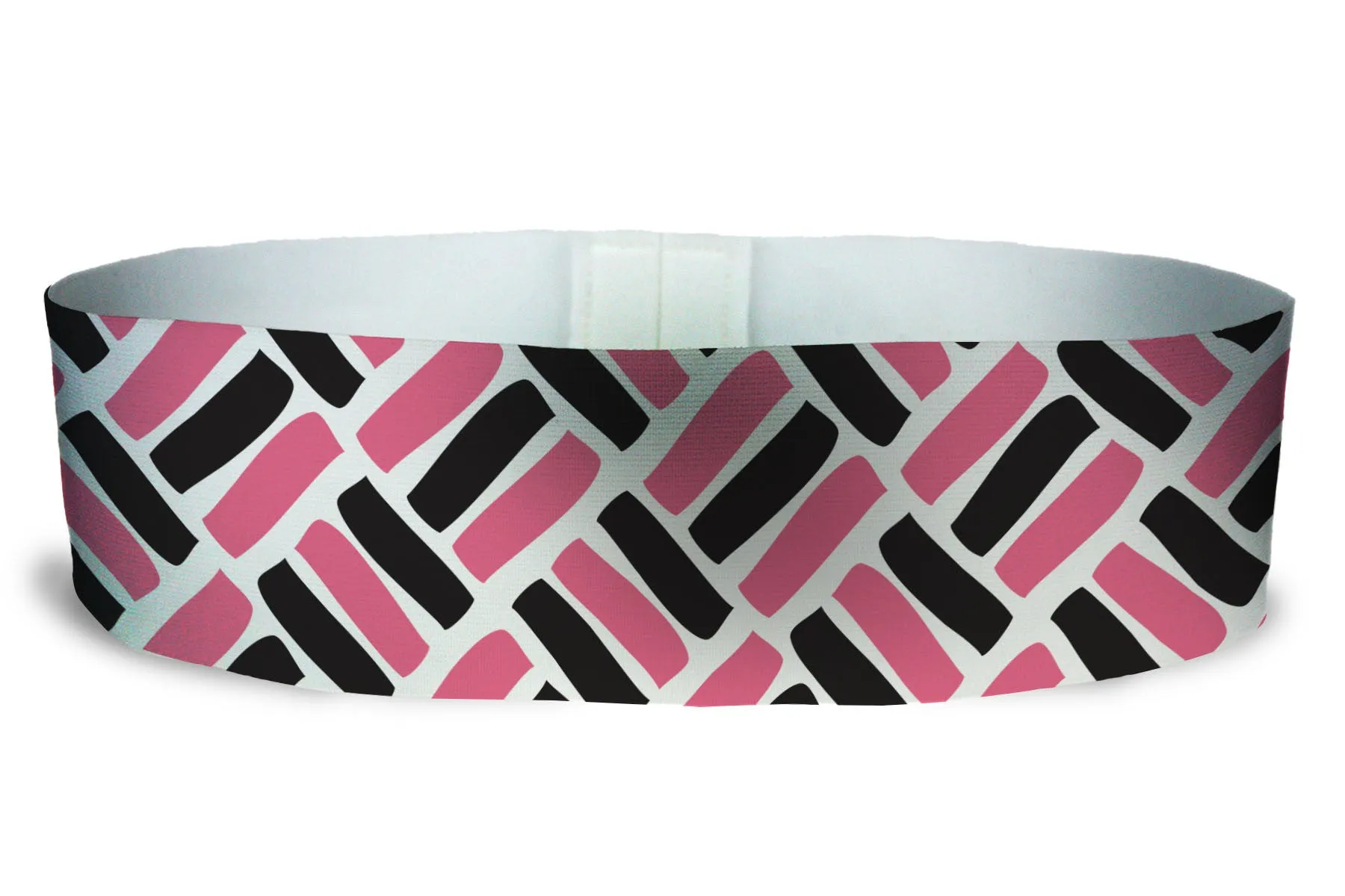 Loopty Loop Woven Pink Black