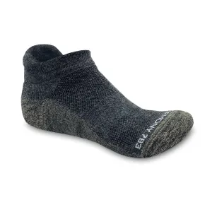 Low-Cut Grounding Socks • Grey Merino Wool