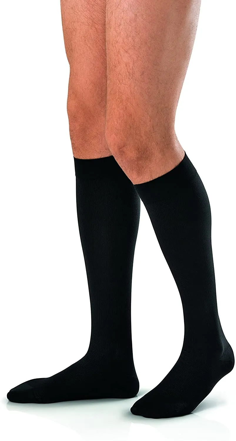 Men's Knee-High Ribbed Compression Socks X-Large, Black