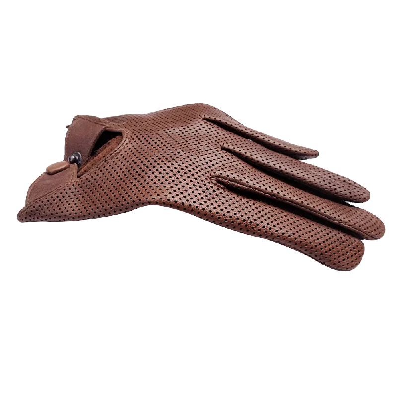 Mens Unlined Leather Glove For Fitted Tight