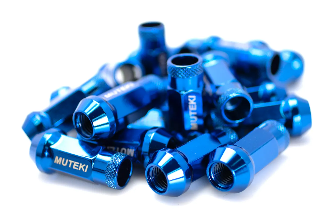 Muteki SR48 Lug Nuts Open End - Blue