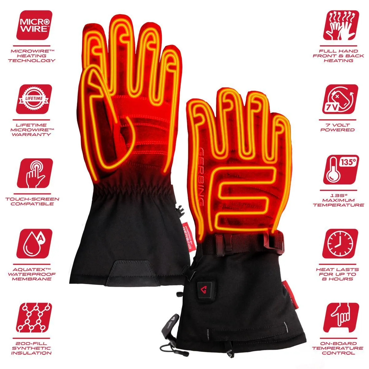 Open Box Gerbing S7 Women's Battery Heated Gloves - 7V Battery