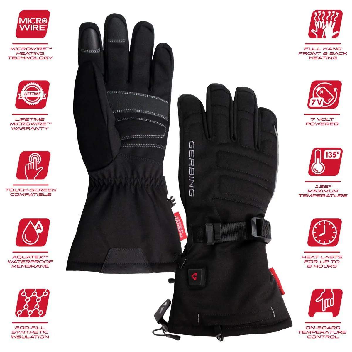 Open Box Gerbing S7 Women's Battery Heated Gloves - 7V Battery