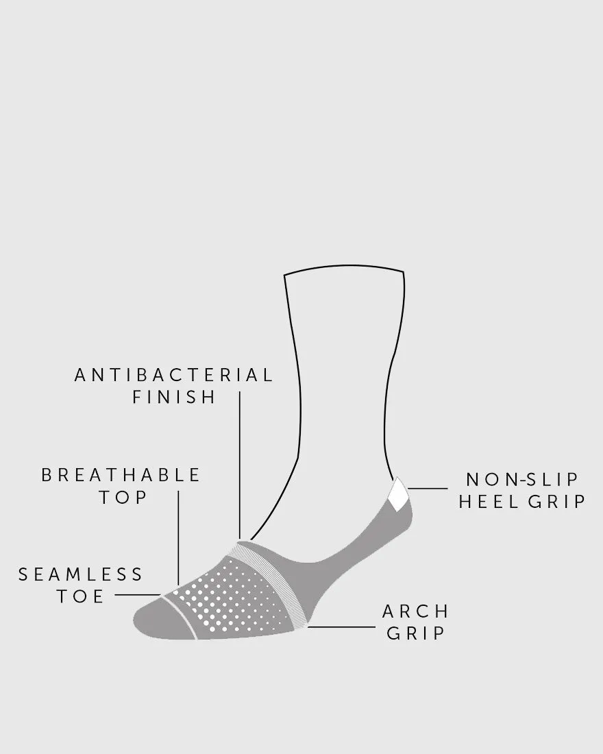 PANTHERELLA 3000FI PLAIN BLACK INVISIBLE SOCKS