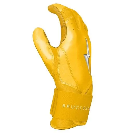 PREMIUM PRO Long Cuff Batting Gloves | YELLOW