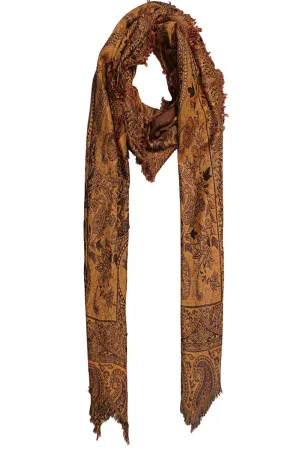 Rustic Elegance Paisley Jacquard Scarf