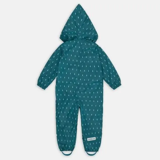 Teal Raindrop All-in-one Scampsuit (6-12 Months)