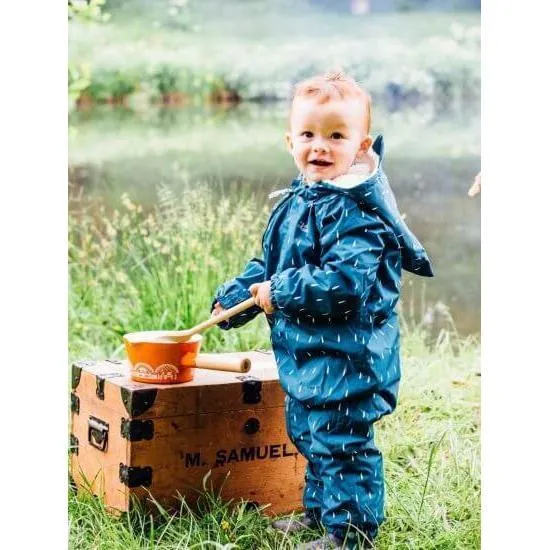 Teal Raindrop All-in-one Scampsuit (6-12 Months)