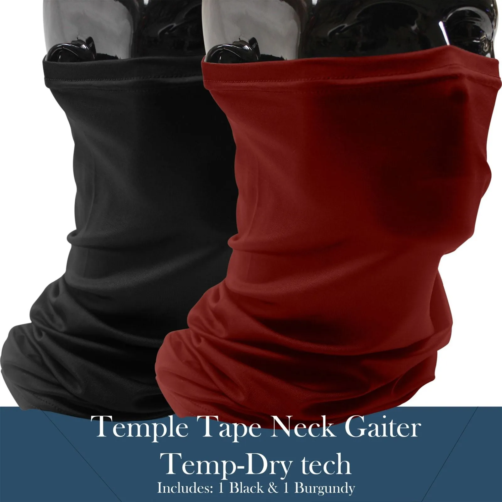 TEMPLE TAPE PERFORMANCE NECK GAITERS BUNDLE & SAVE - 2 PACKS