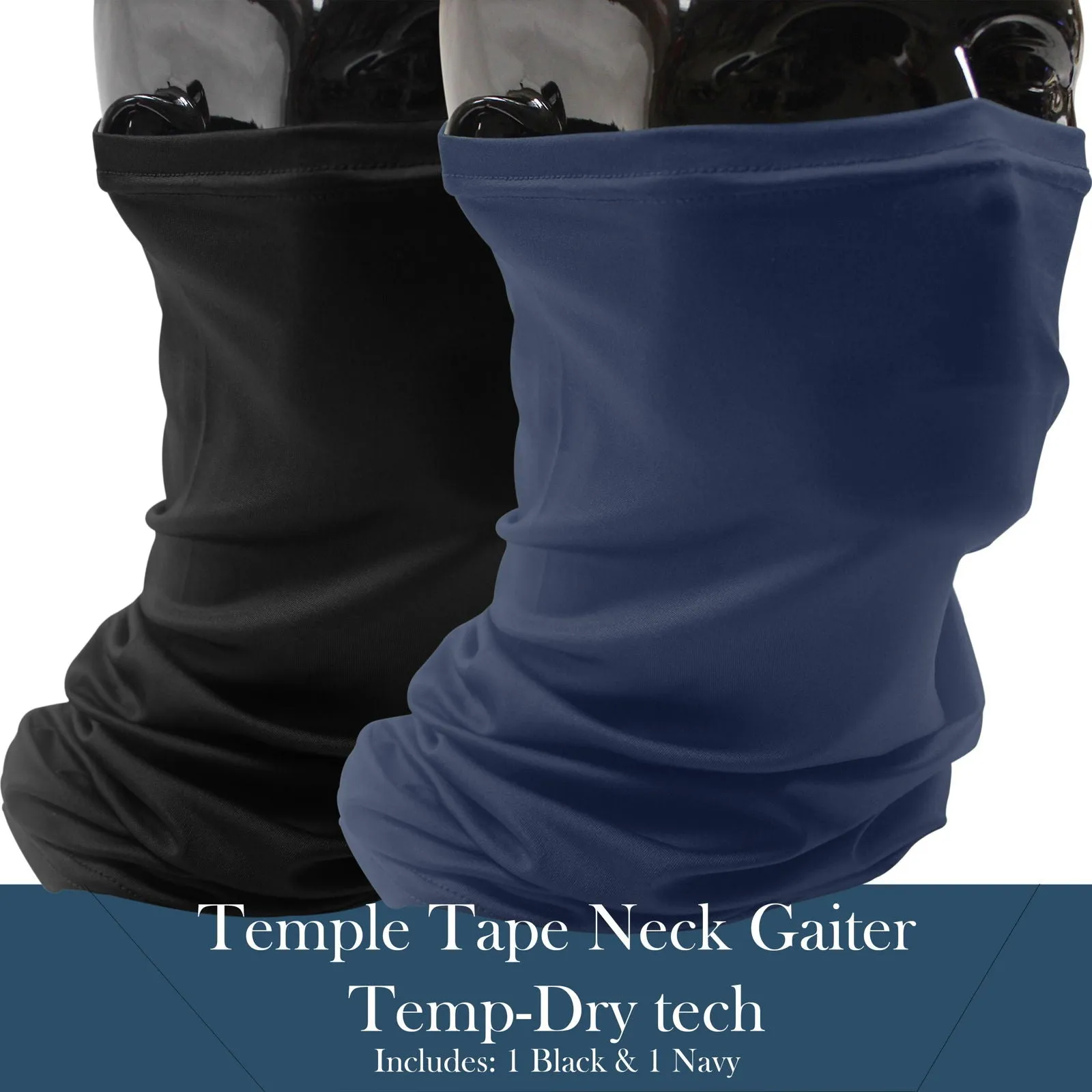 TEMPLE TAPE PERFORMANCE NECK GAITERS BUNDLE & SAVE - 2 PACKS