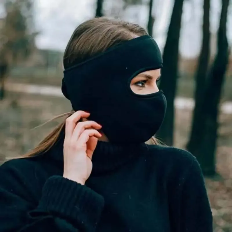 Thermal Windproof Half-Face Mask with Ear and Neck Coverage