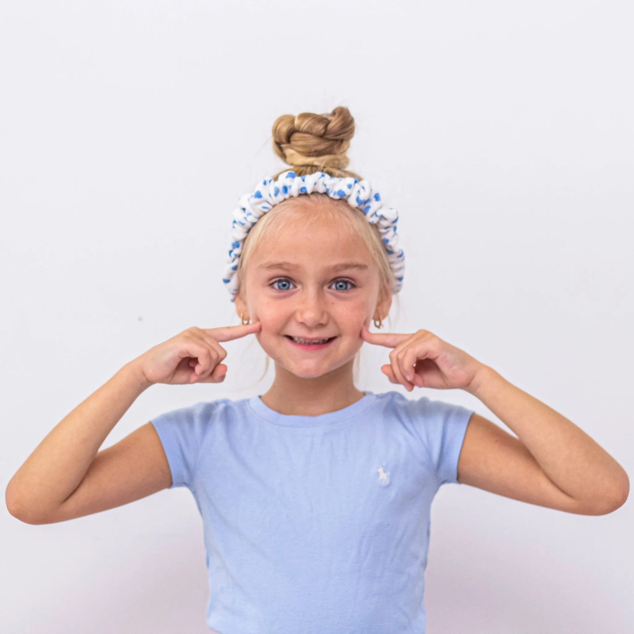 Thin Scrunchie Headbands - 4 Pack Cheetah & Cow