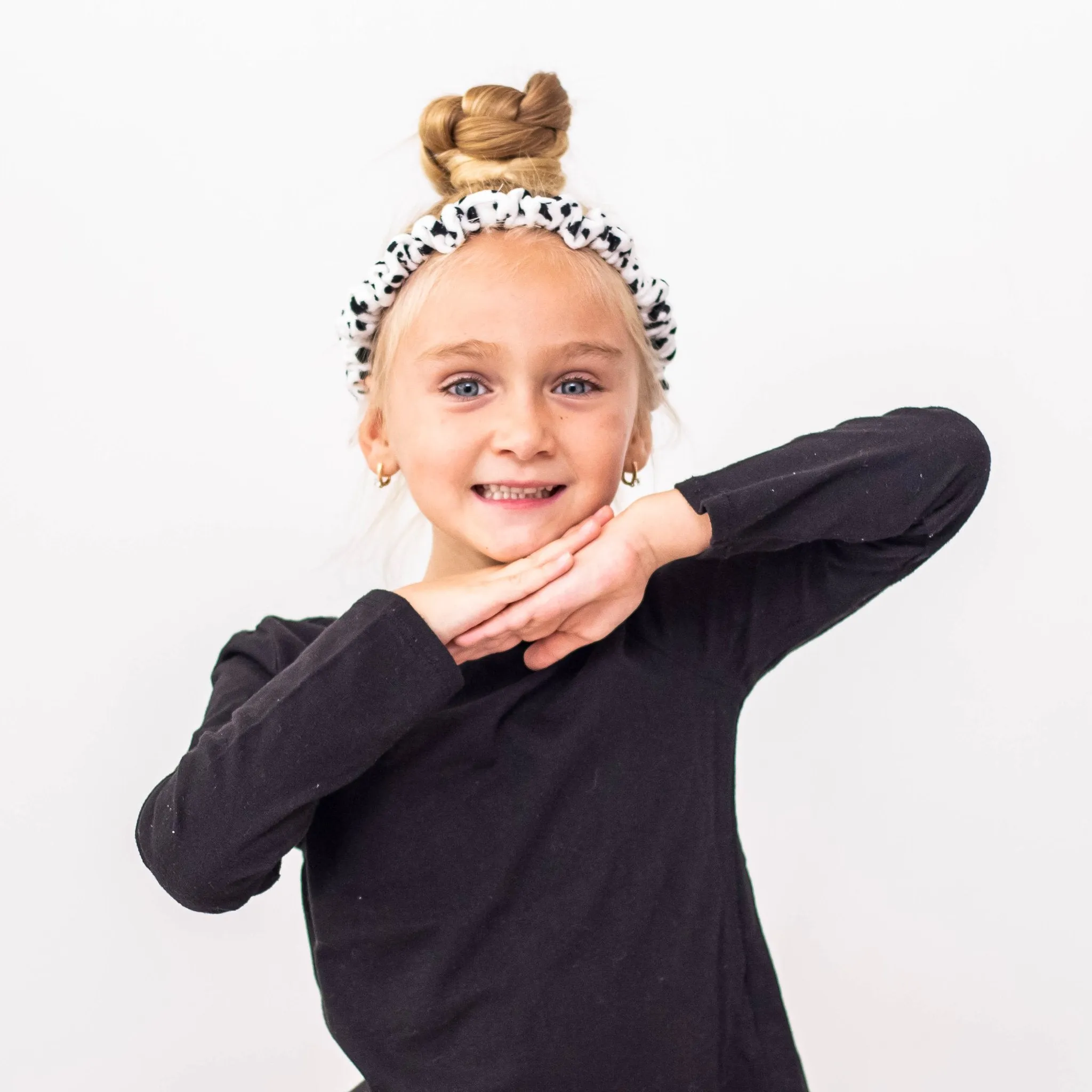 Thin Scrunchie Headbands - 4 Pack Cheetah & Cow