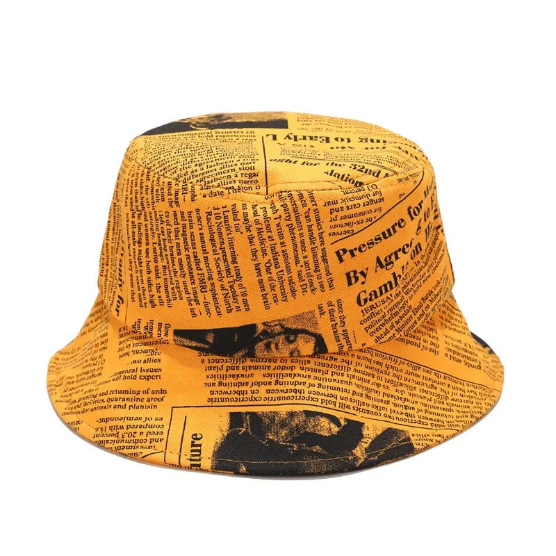 Unisex Hat Double Sided  Fisherman Reversible Bucket Hats