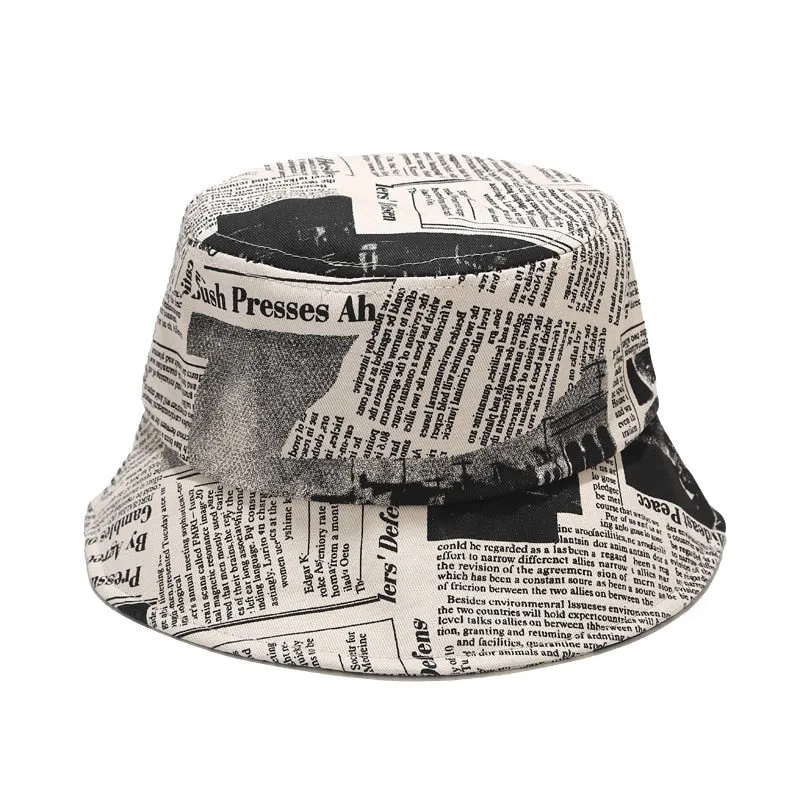 Unisex Hat Double Sided  Fisherman Reversible Bucket Hats