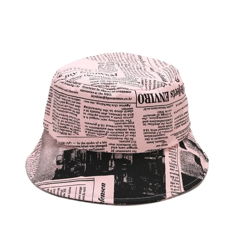 Unisex Hat Double Sided  Fisherman Reversible Bucket Hats