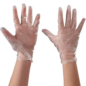 Vinyl Gloves Clear - 5 Mil - Powder Free - Xlarge