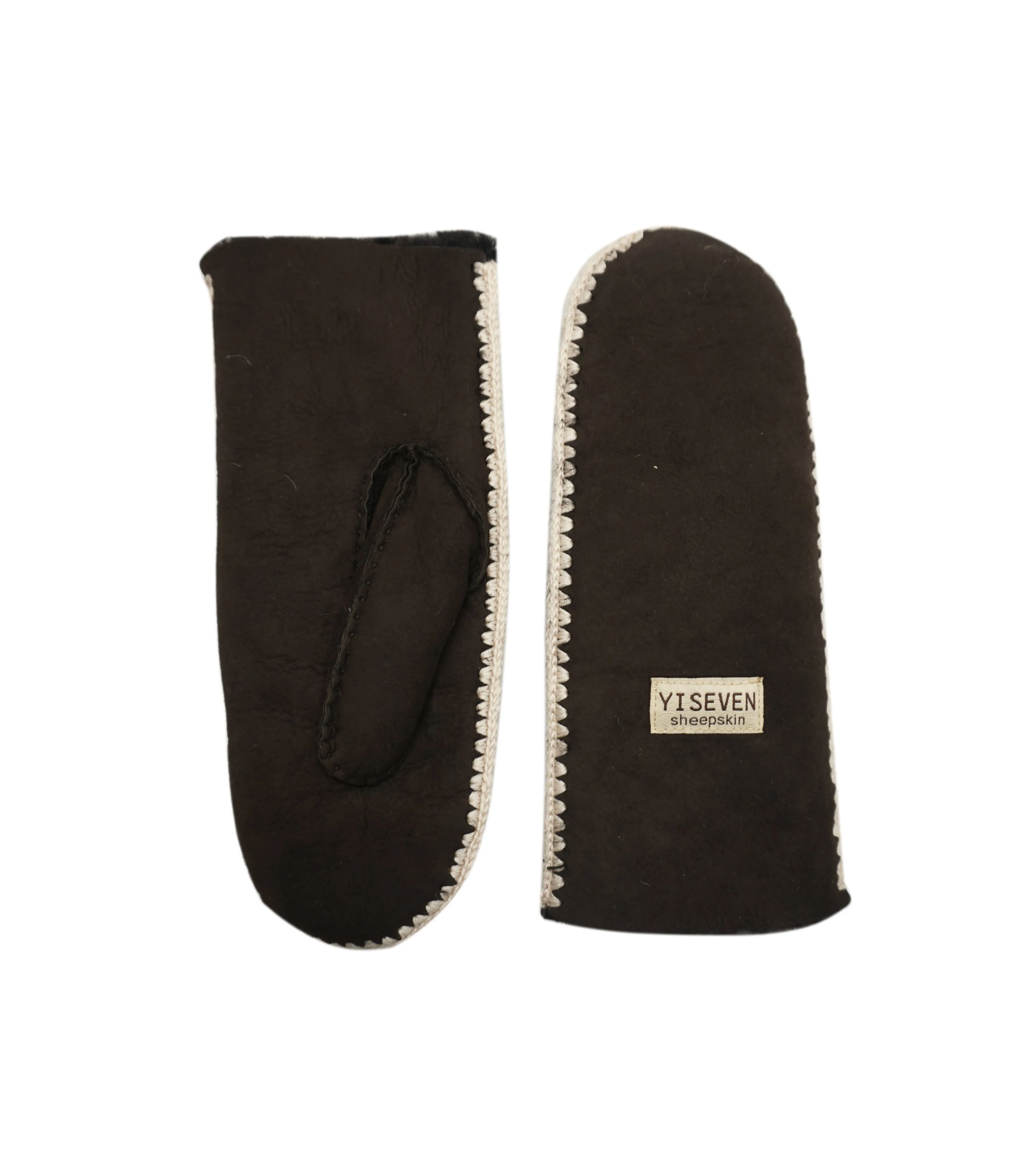 YISEVEN Women's Winter Shearling Leather Gloves(Mittens)