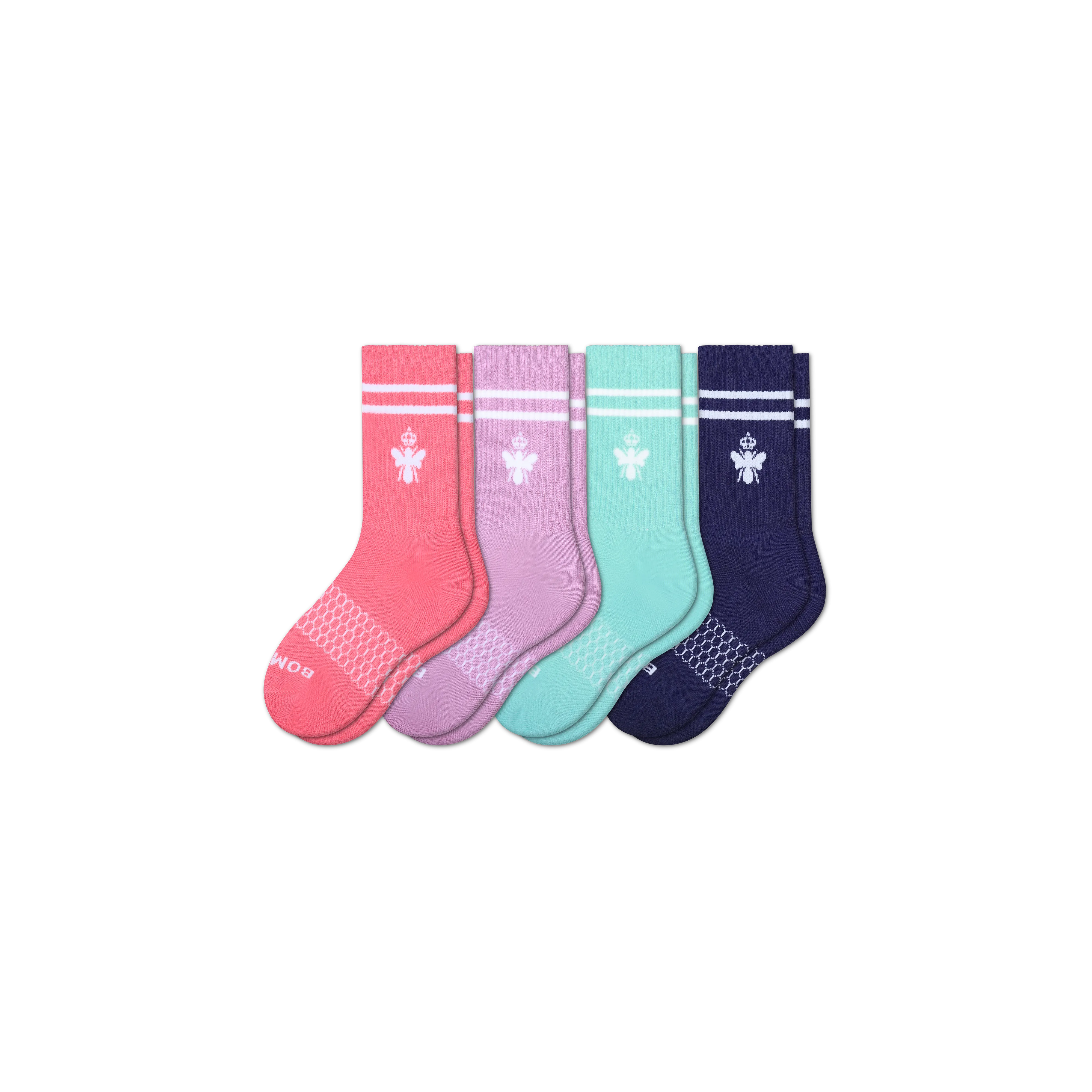 Youth Solid Calf Sock 4-Pack