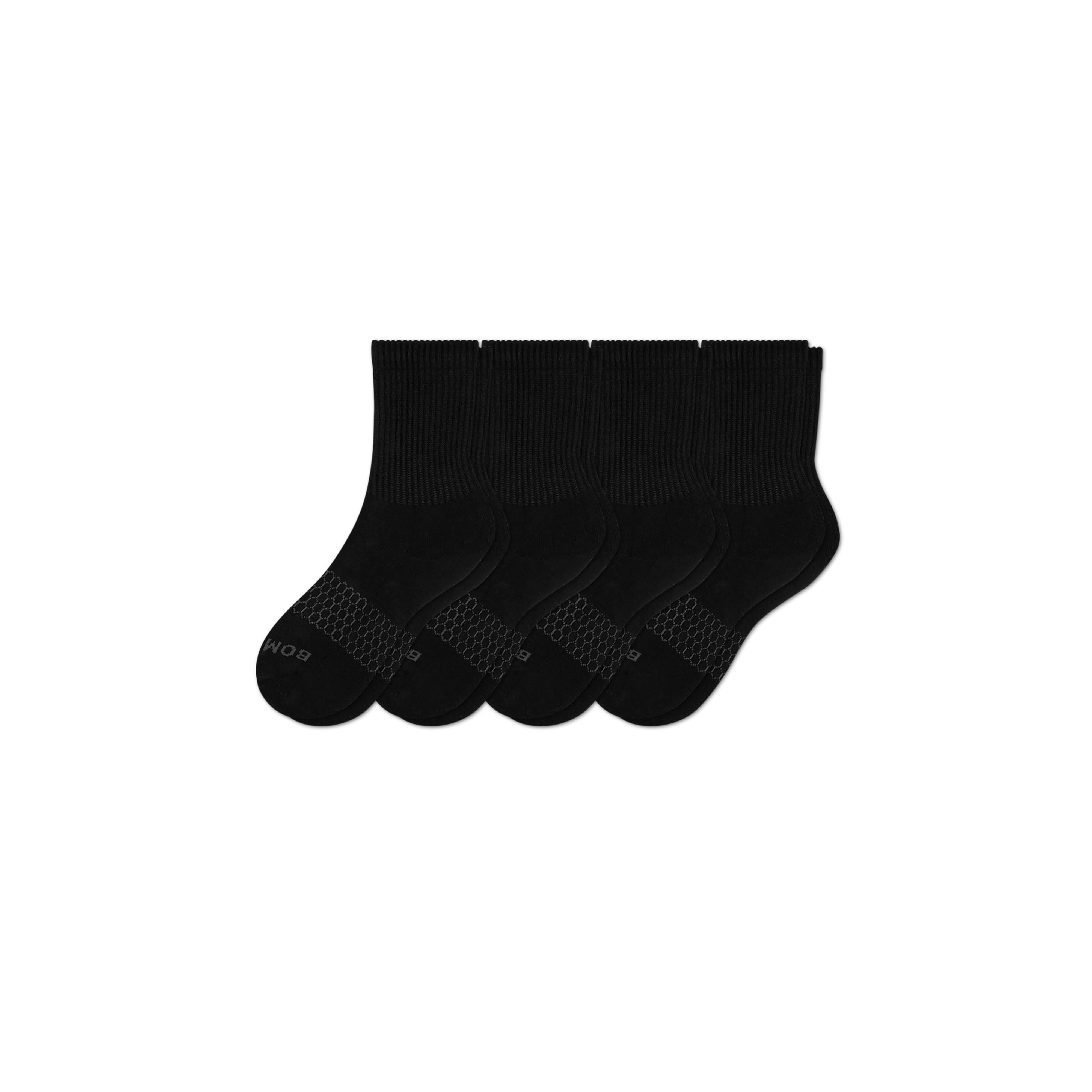 Youth Solid Calf Sock 4-Pack