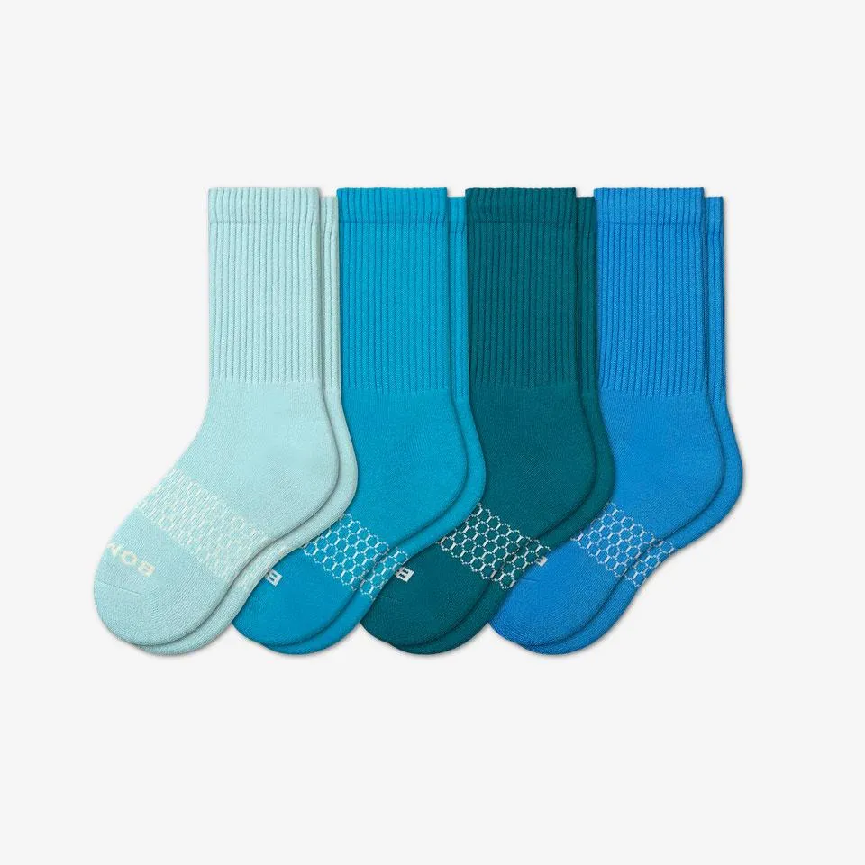 Youth Solid Calf Sock 4-Pack