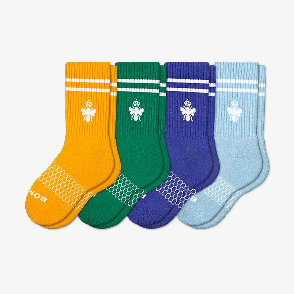 Youth Solid Calf Sock 4-Pack