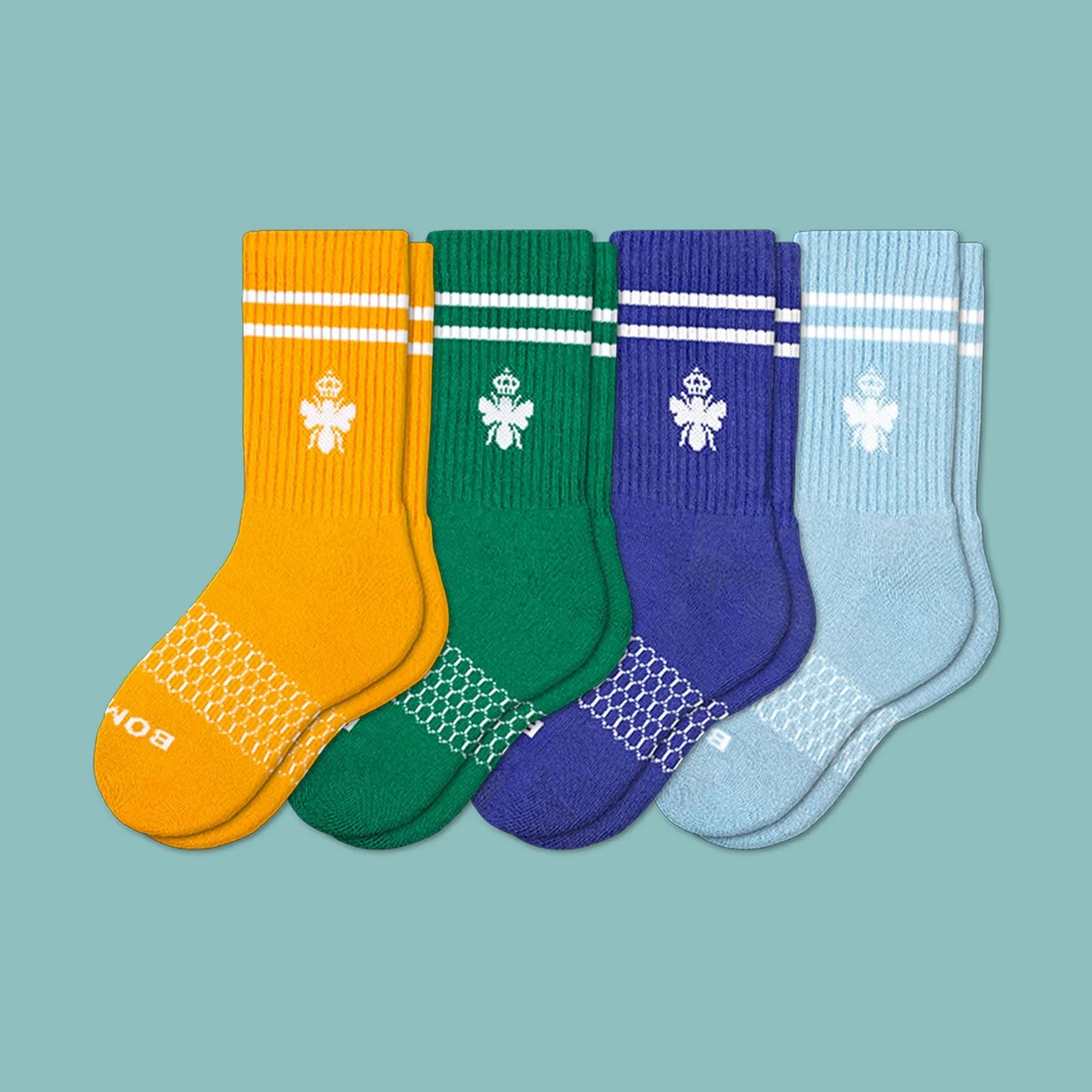 Youth Solid Calf Sock 4-Pack